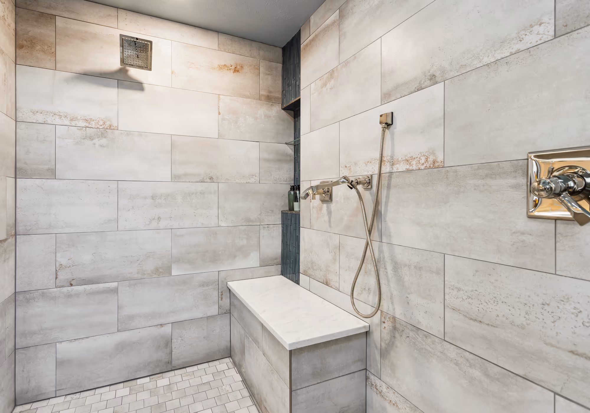 Bathroom renovation with a freestanding tub