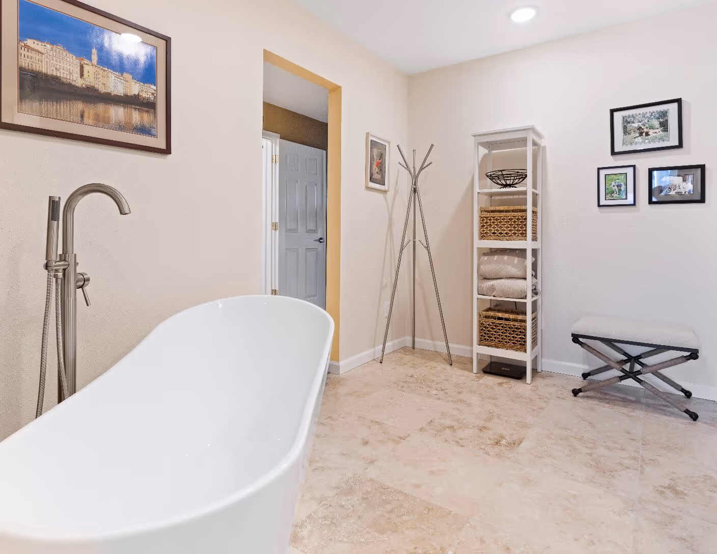 Bathroom renovation with a new vanity
